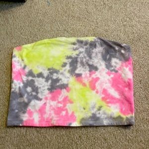 Cropped tye dye shirt